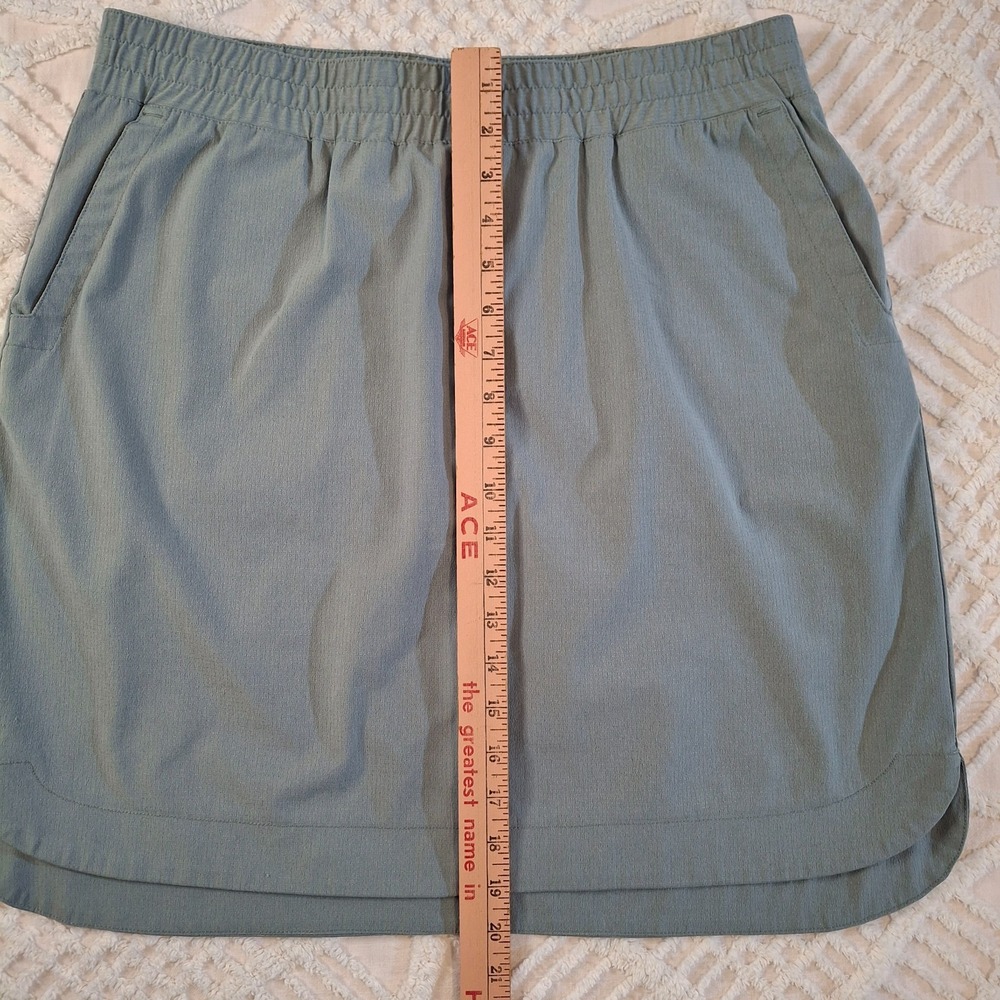 Duluth Trading Co. Skirt Skort Womens Size 14 Gray Polyester Stretch Mesh Lined - Picture 2 of 8